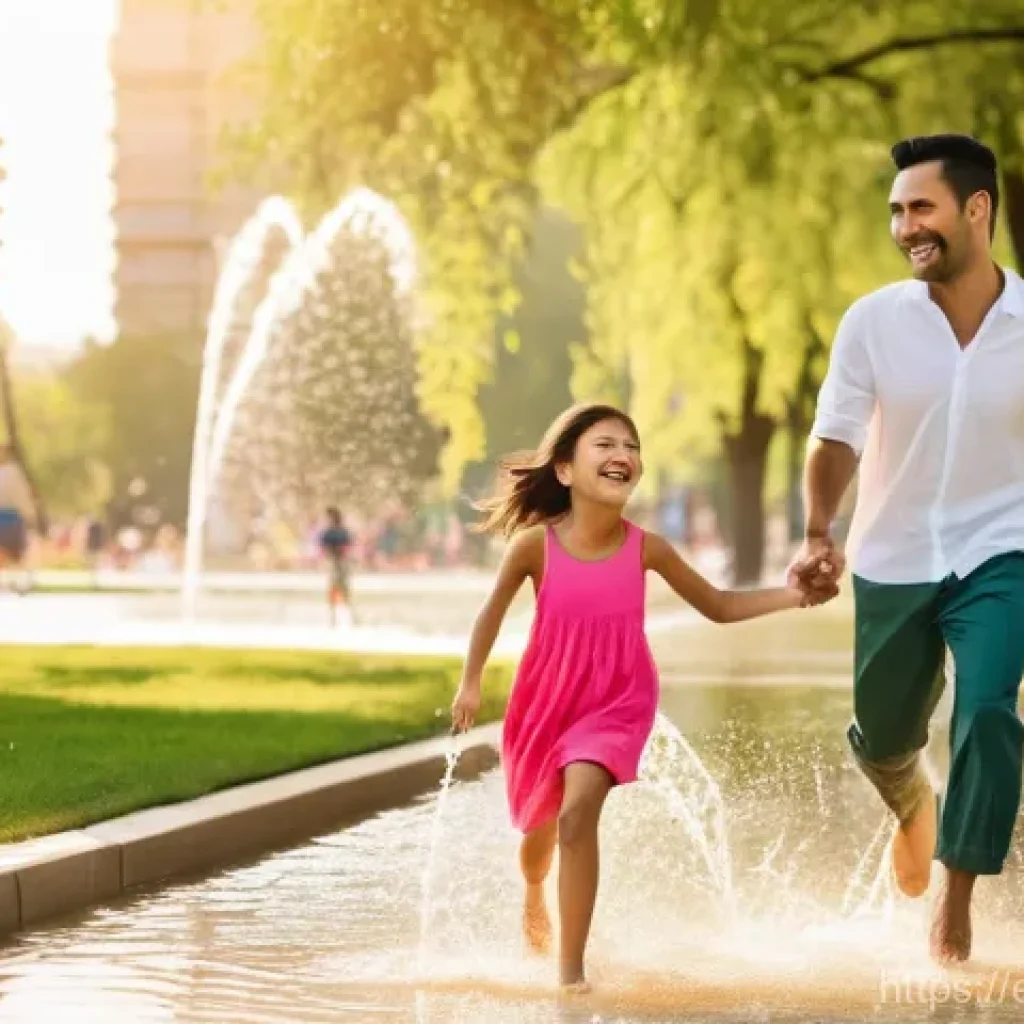 보안관제센터 운영 관련 법적 쟁점 - **Prompt:** "A happy family enjoying a sunny afternoon in a vibrant urban park, reminiscent of a liv...
